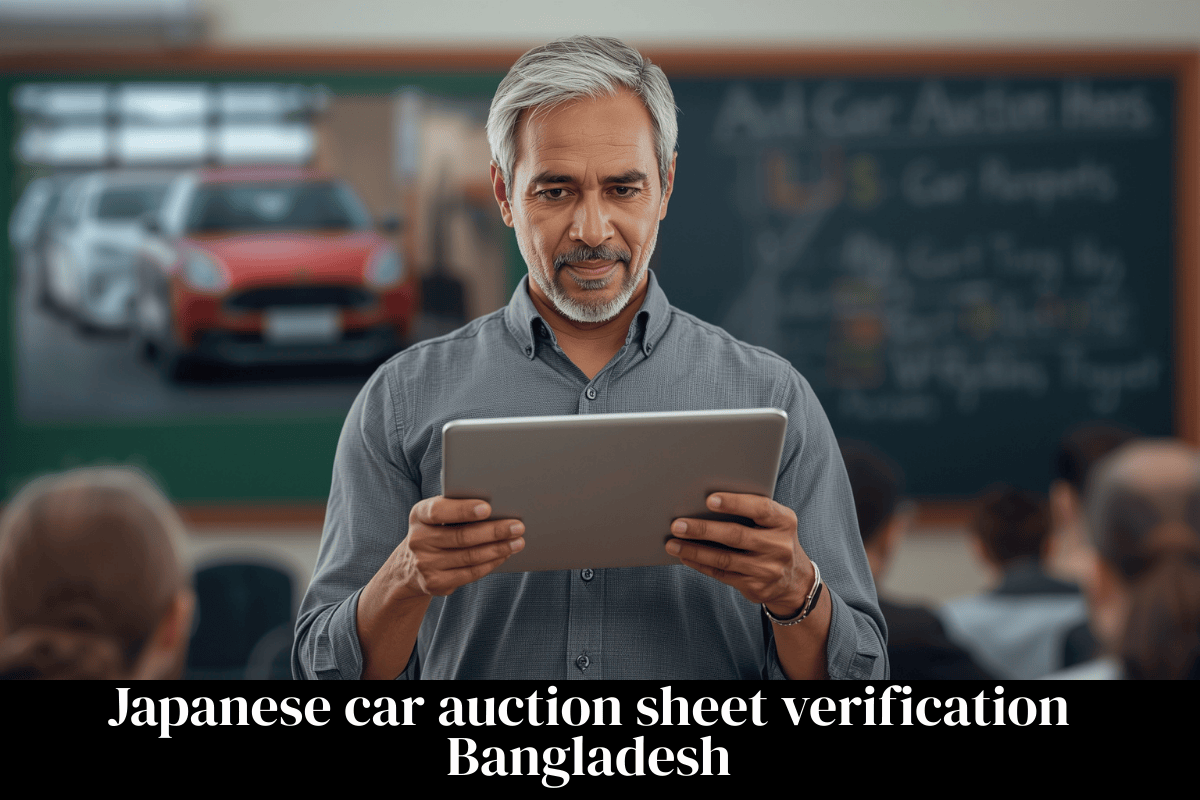 Japanese car auction sheet verification Bangladesh: 4 Steps